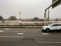 Grote gaten in asfalt Rondweg N3 Dordrecht