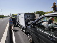 Kop-staartbotsing Randweg N3 Dordrecht