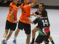 20162810 Wederom Nederland tegen Belgie in EK korfbalfinale Dordrecht Tstolk