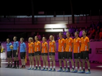 20162210 Nederlands korfbalteam wint eerste poulewedstrijd van EK Dordrecht Tstolk 001