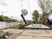 Damwanden eruit getrild waterstofstation BP tankstation Dordrecht