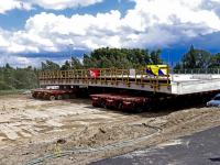 Inrijden van nieuw wegdek viaduct A16