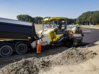 Asfaltwerkzaamheden nieuwe aansluiting N3 A16 Dordrecht