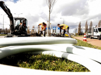 Nieuwe bomen geplant Overkampweg Dordrecht