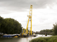 Inhijsen eerste beweegbare deel Wantijbrug Dordrecht