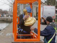 Nieuwe vlaggenmast op Grote Kerk Dordrecht