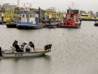 Politie zoekt met hond naar vermiste Dirk Dalebout Mallegat Oost Dordrecht