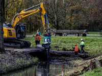 Gestart met werkzaamheden ondergronds gaasscherm tegen bevers De Merwelanden Dordrecht