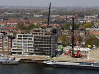 Overzichtsfoto bouw Euryza aan de Oude Maas Zwijndrecht
