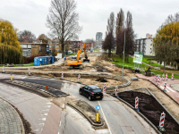 Nieuwe verkeerssiutatie in aanleg Simon De Danserweg Dordrecht