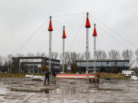 Opbouw Dordtse Wintercircus Royal gestart Laan van Europa Dordrecht