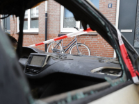 Auto verwoest door brand Viermolenpoort Dordrecht