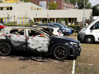 Auto\'s uitgebrand Krispijn Johan Willem Frisostraat Dordrecht