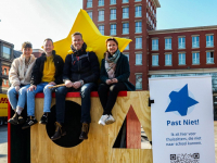 Staken op het statenplein Dordrecht