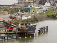 Inhijsen van pijlers Prins Clausbrug Dordrecht