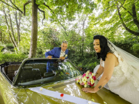 Ellen en Marco op foto Merwesteinpark Dordrecht