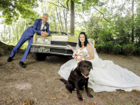 Ellen en Marco op foto Merwesteinpark Dordrecht