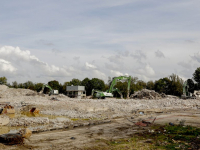 Laatste deel voormalig oud Refaja ziekenhuis plat gegooid Dordrecht