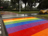 Regenboogpad hersteld Veerweg Papendrecht