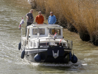 Varen (uit protest) met wethouder Stam door Biesbosch Dordrecht