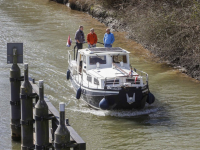 Varen (uit protest) met wethouder Stam door Biesbosch Dordrecht