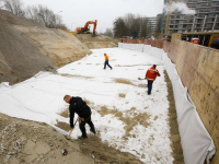 Werkzaamheden aan viaduct Simon de Danserweg Dordrecht