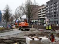 20170303 Rotonde Spuiboulevard langer dicht Dordrecht Tstolk 002