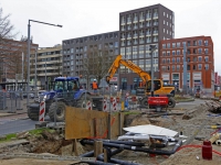 20170303 Rotonde Spuiboulevard langer dicht Dordrecht Tstolk