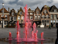 Roze fontein Dordrecht