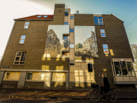 Gevelprent onthulling Aardappelmarkt Dordrecht