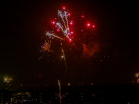 Ondanks vuurwerkverbod toch vuurwerk boven de stad van Dordrecht