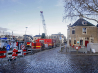 Pand only the brave verzakt door werkzaamheden aan kade\'s Dordrecht