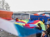 Vier scholen vieren gezamelijk Koningsspelen Eddingtonweg Sterrenburg Dordrecht