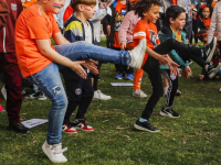 Vier scholen vieren gezamelijk Koningsspelen Eddingtonweg Sterrenburg Dordrecht