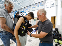 Duikclinic scholieren van Insula College Dordrecht