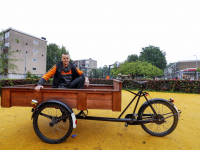 Roger erg blij met zijn bakfiets Dordrecht