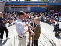 Opening schoolplein IKC De Regenboog locatie Volkerakweg Dordrecht