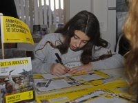 Kinderen statenschool doen mee met schrijfmarathon Amnesty International
