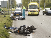 20160205 Scooterrijdster geschept bij oprit N3 Dordrecht Tstolk 005