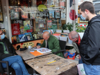 Signeersessie bij stripwinkel Sjors Dordrecht