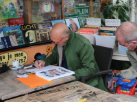 Signeersessie bij stripwinkel Sjors Dordrecht