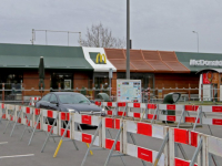 Slalommen naar McDrive Dordrecht
