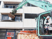 Sloop ANWB-pand gestart met sloopwerkzaamheden Spuiboulevard Dordrecht