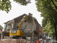 Sloop voormalig schoolgebouw bijna klaar Brouwersdijk Dordrecht