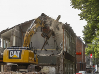 Sloop voormalig schoolgebouw bijna klaar Brouwersdijk Dordrecht