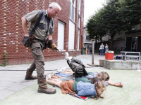 Afsluiting zomerschool met roofvogeldemonstratie Basisschool De Wereldwijzer Dordrecht