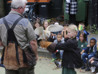 Afsluiting zomerschool met roofvogeldemonstratie Basisschool De Wereldwijzer Dordrecht