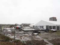 Tent GGD priklocatie laan van Londen gestrand Dordrecht