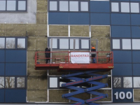 Buitenwerkzaamheden aan pand Spuiboulevard gestart