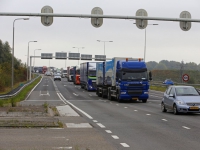 20161710 Sinds afsluiting Merwedebrug A27 drukker op Randweg N3 Dordrecht Tstolk 001